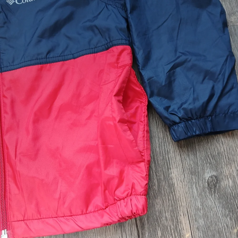 Columbia Blue and Red Hooded‎ Jacket